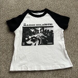 Brandy Melville radio silence baby tee